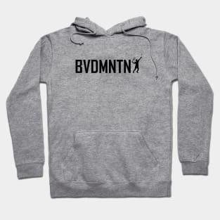 Badminton modern typography Hoodie